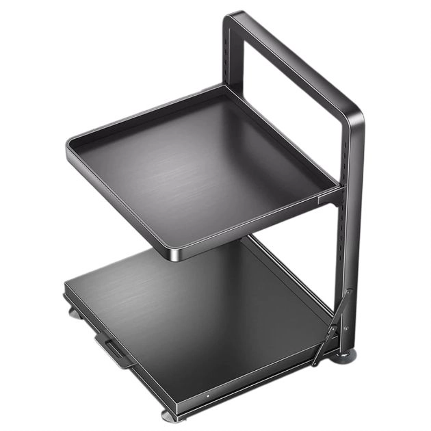 不鏽鋼卡扣滑軌電器抽拉架(可折疊)D15-201