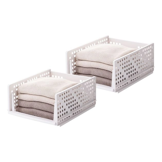 萬用抽取式可堆疊衣物收納櫃 2入組 YN6223